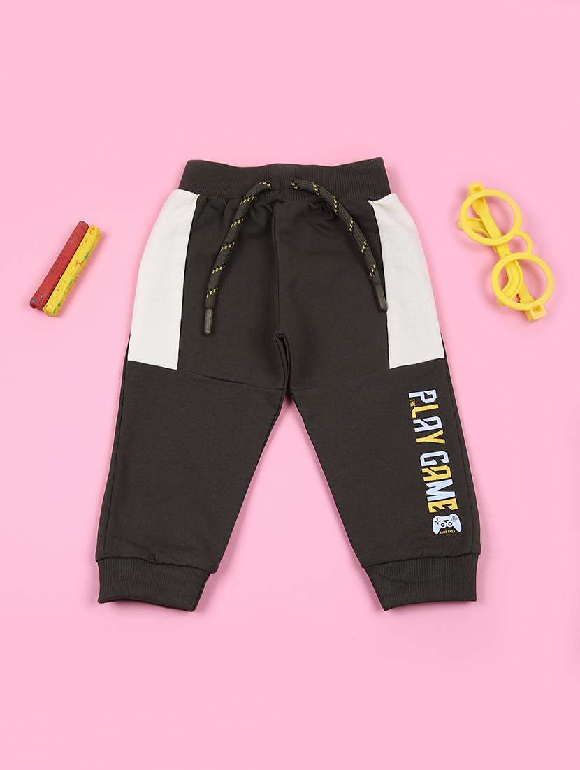 kids mid rise color block jogger