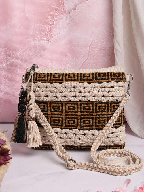 women off white geometric sling bag - 21707567 - Standard Image - 0