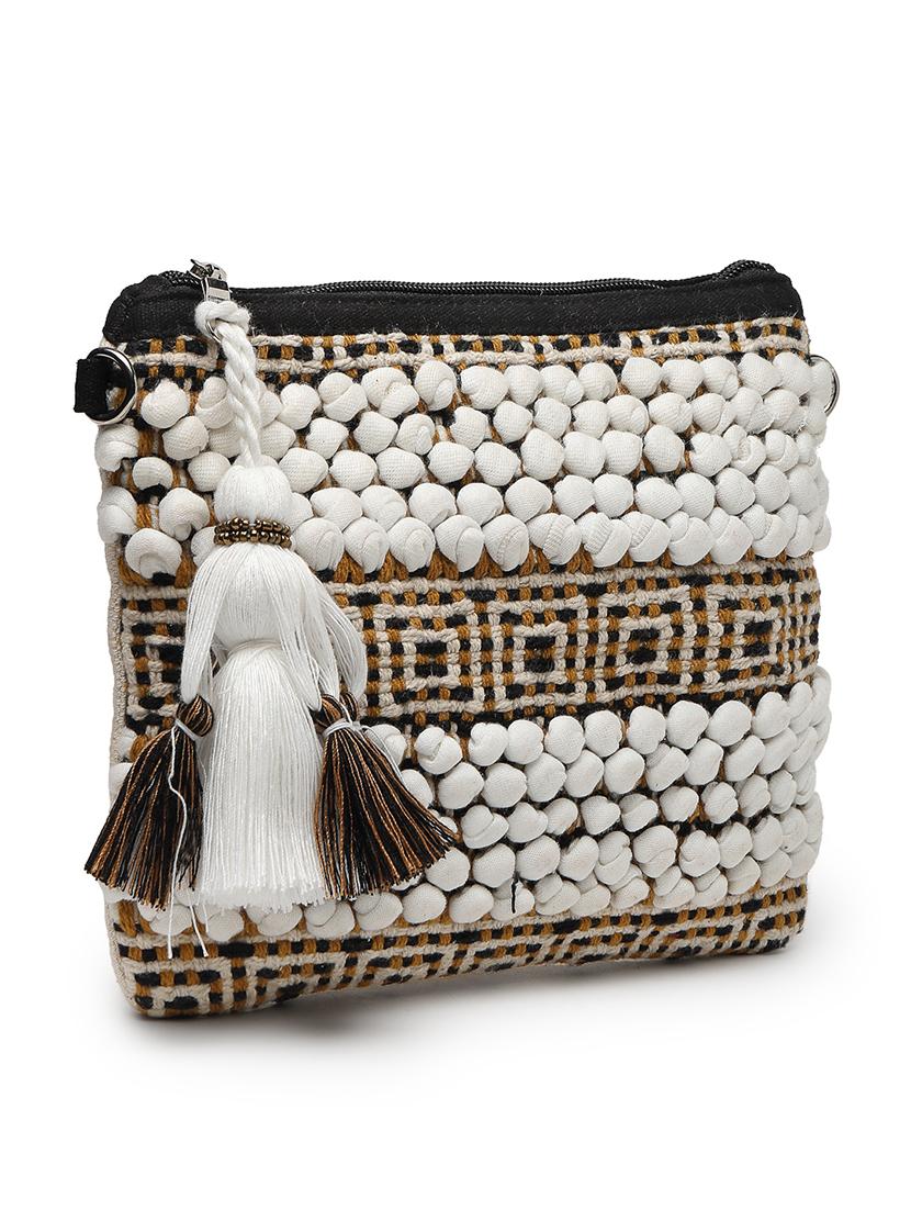 women black geometric sling bag - 21707568 - Standard Image - 4
