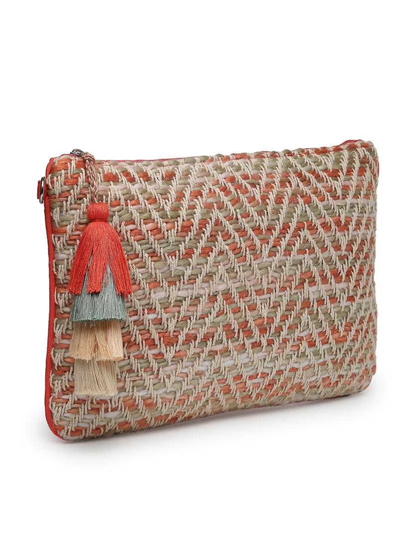 women coral self design sling bag - 21707570 - Standard Image - 4