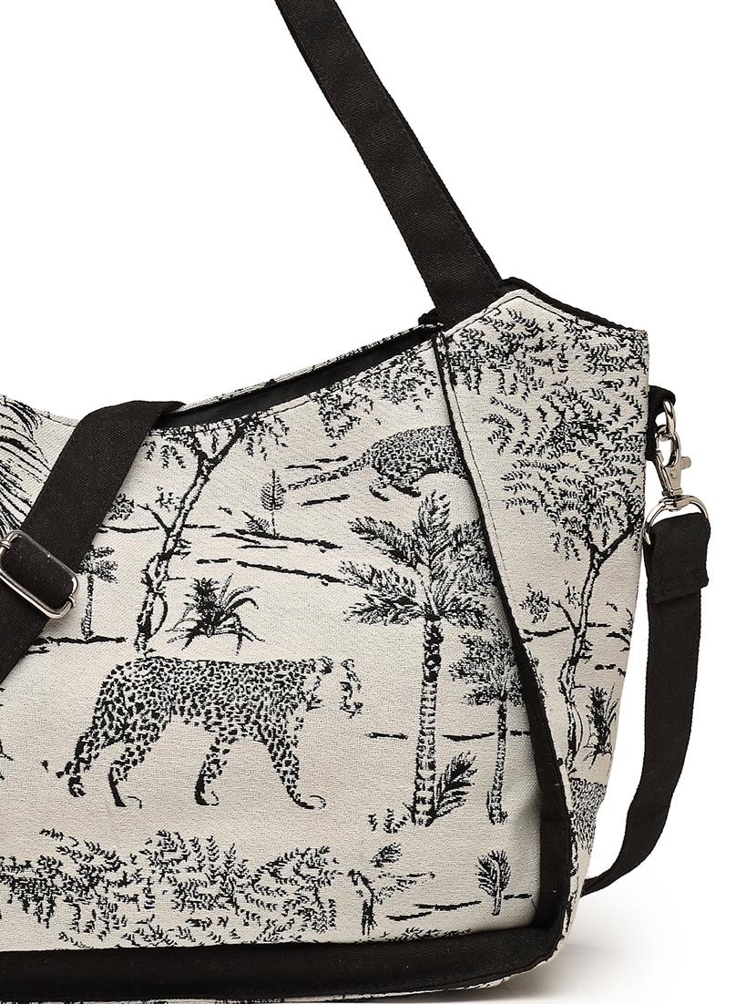 women printed regular handbag - 21707588 - Standard Image - 6