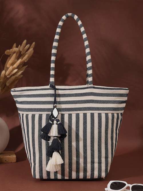 women striped regular tote - 21707589 -  Standard Image - 0