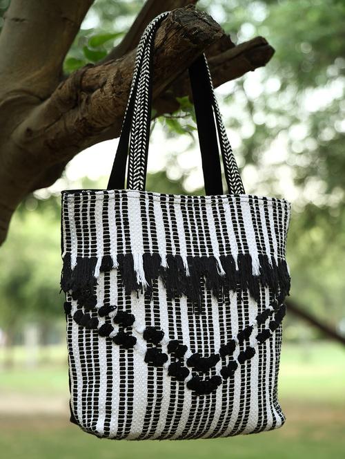 women black stripes regular tote - 21707590 - Standard Image - 0