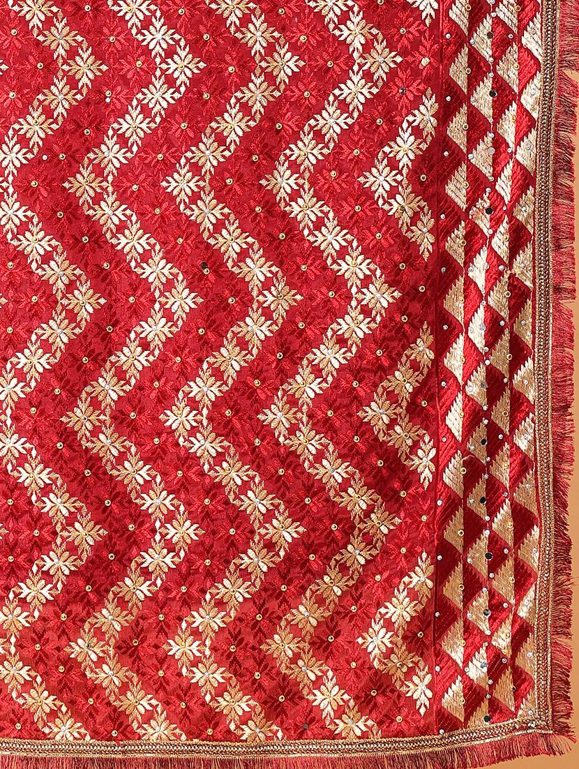 women phulkari dupatta with mirror work - 21707690 - Standard Image - 6