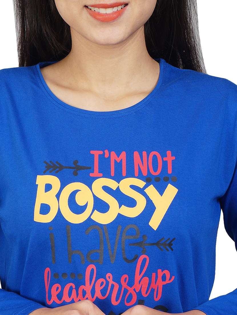 women printed nightwear t-shirt & pyjama set - 21707786 -  Standard Image - 4