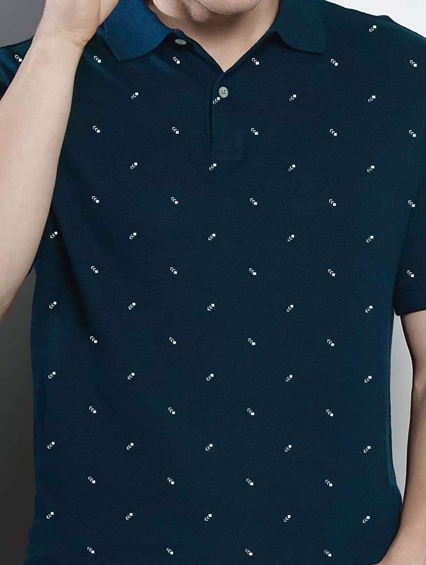 men short sleeves printed polo t-shirt - 21707883 -  Standard Image - 4