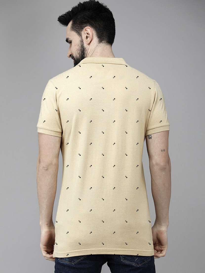 men short sleeves printed polo t-shirt - 21707885 -  Standard Image - 1