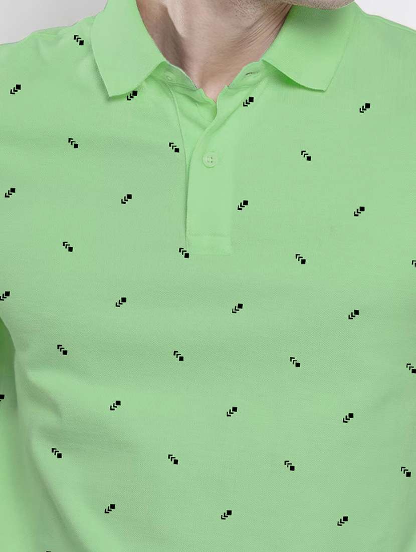 men short sleeves printed polo t-shirt - 21707894 -  Standard Image - 4