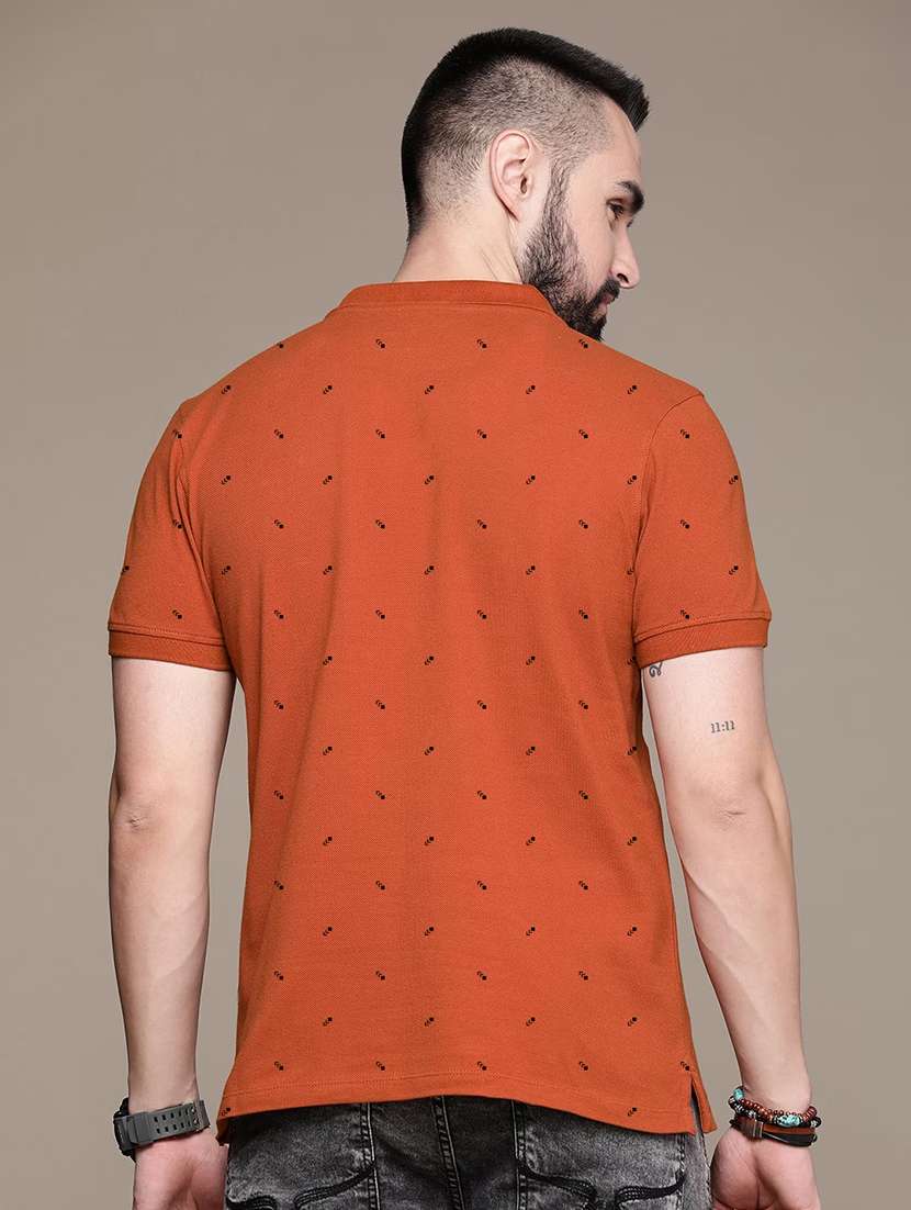 men short sleeves printed polo t-shirt - 21707896 -  Standard Image - 1