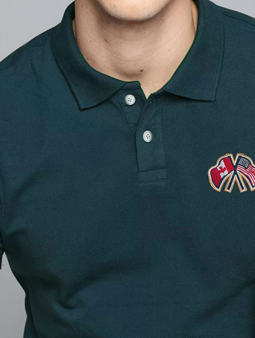 men short sleeves plain polo t-shirt - 21707902 -  Standard Image - 4