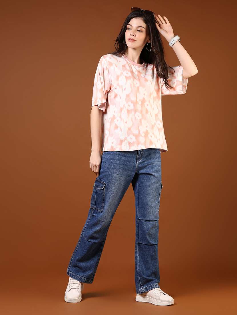 women printed short sleeves t-shirt - 21708307 -  Standard Image - 4