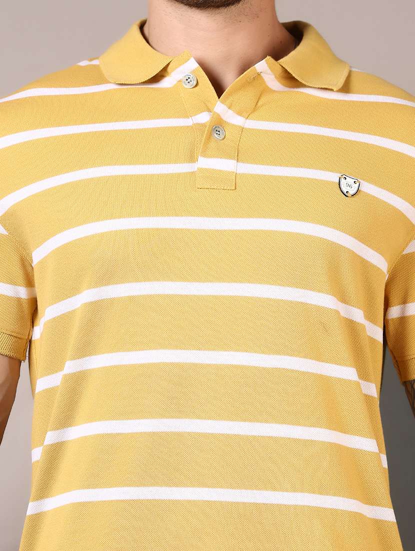men striped short sleeves polo t-shirt - 21708374 -  Standard Image - 4
