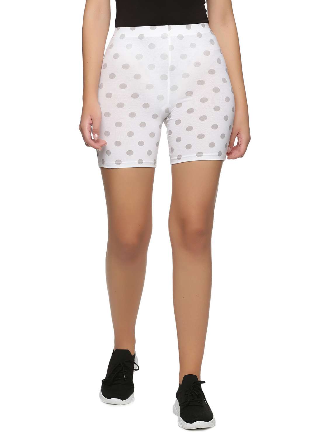 women mid rise printed cycling shorts 