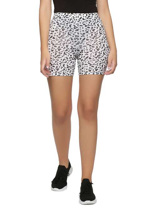women mid rise printed cycling shorts - 21708588 - Standard Image - 0