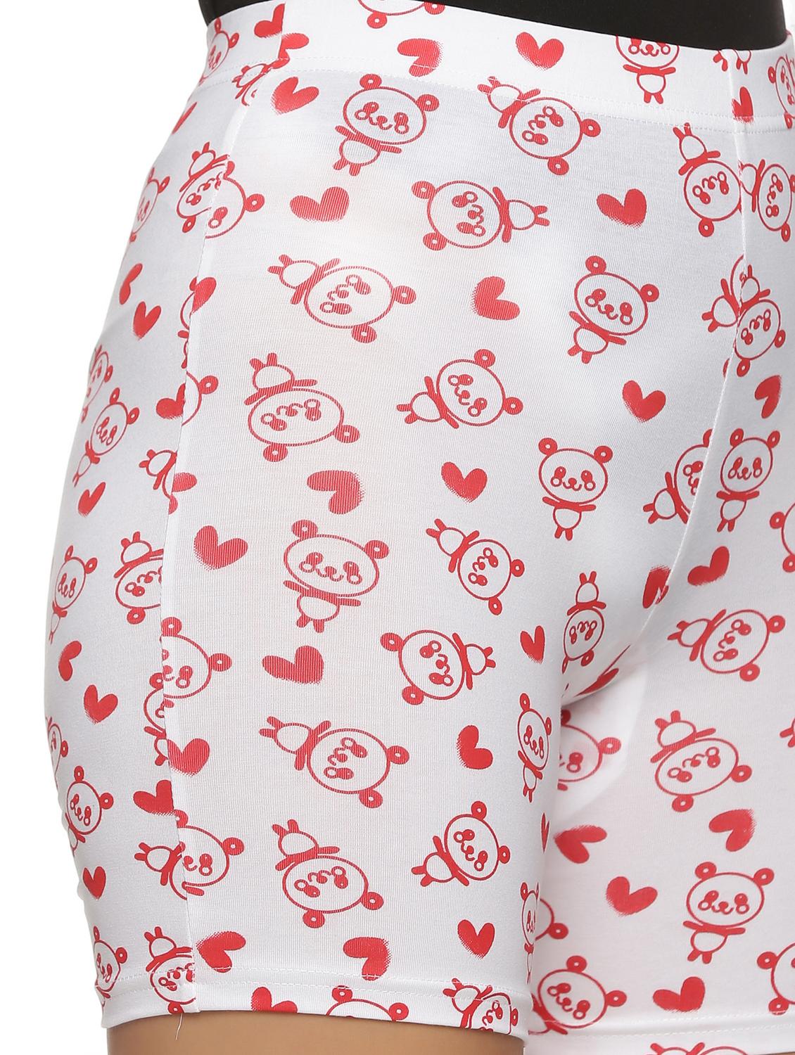 women mid rise printed cycling shorts - 21708590 - Standard Image - 4