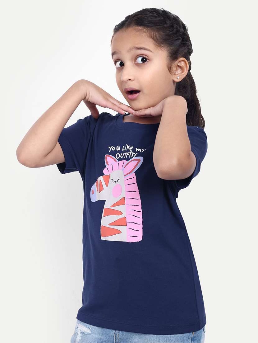 girls printed short sleeves tee - 21708603 -  Standard Image - 1