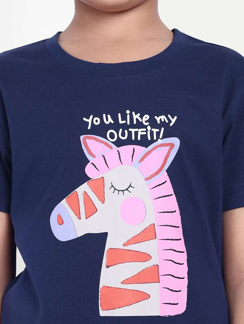 girls printed short sleeves tee - 21708603 -  Standard Image - 4