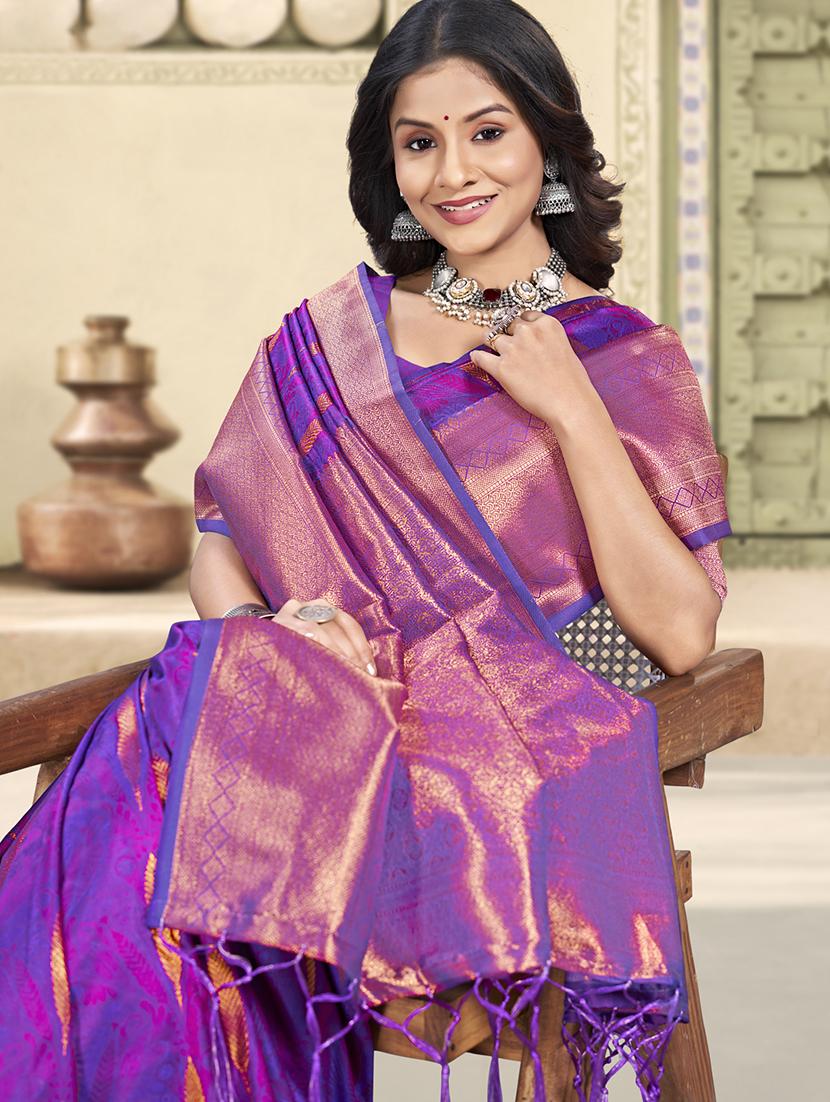 women self design banarasi saree with blouse - 21708829 - Standard Image - 1