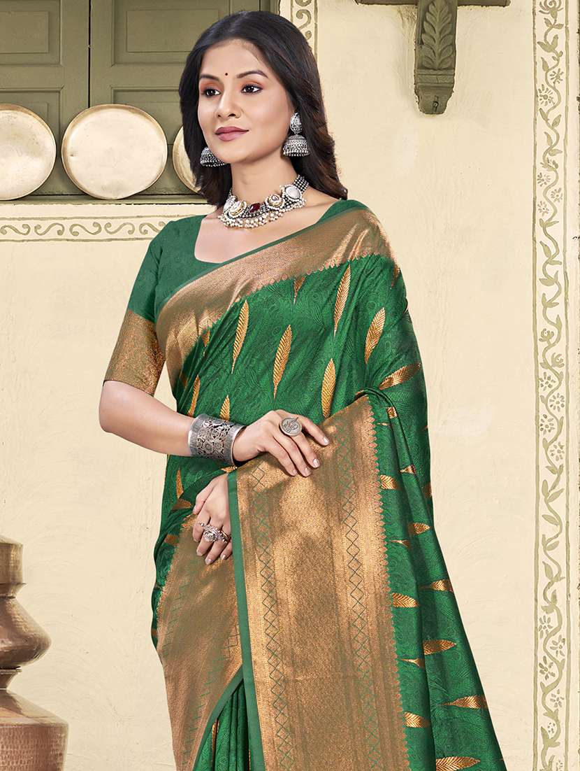 women self design banarasi saree with blouse - 21708831 -  Standard Image - 1