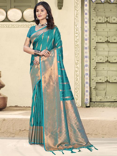 women self design banarasi saree with blouse - 21708832 - Standard Image - 0