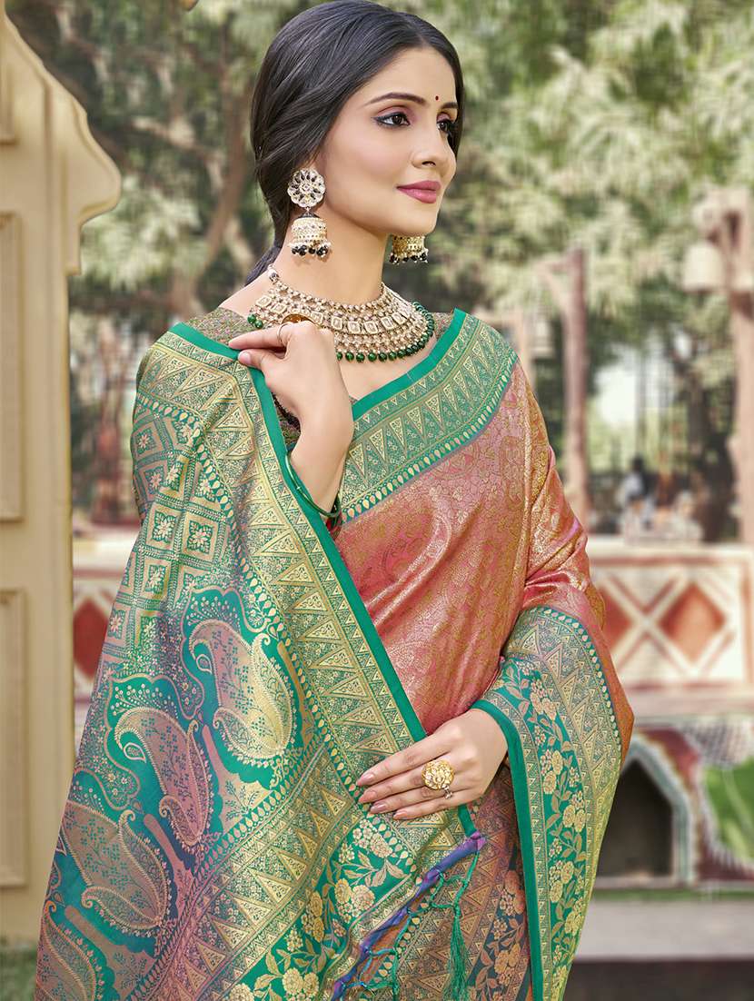 women self design banarasi saree with blouse - 21708849 -  Standard Image - 1