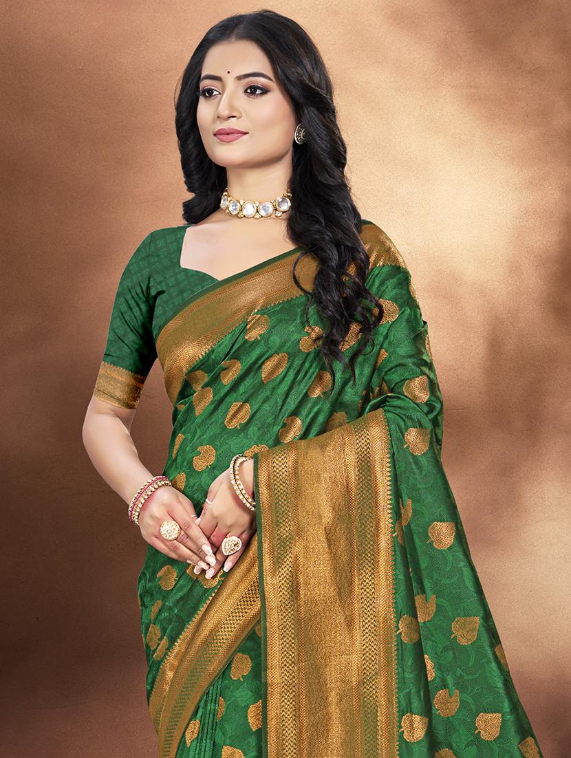 women self design banarasi saree with blouse - 21708882 -  Standard Image - 1
