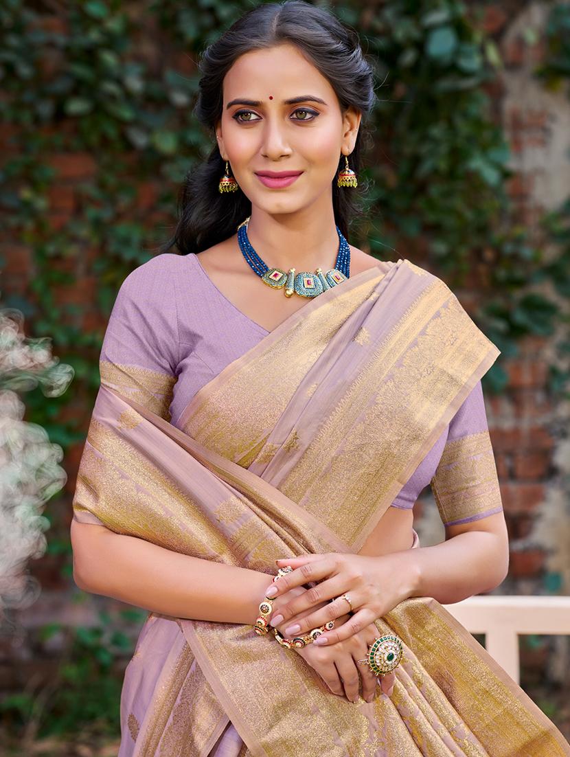 women self design banarasi saree with blouse - 21708934 -  Standard Image - 1