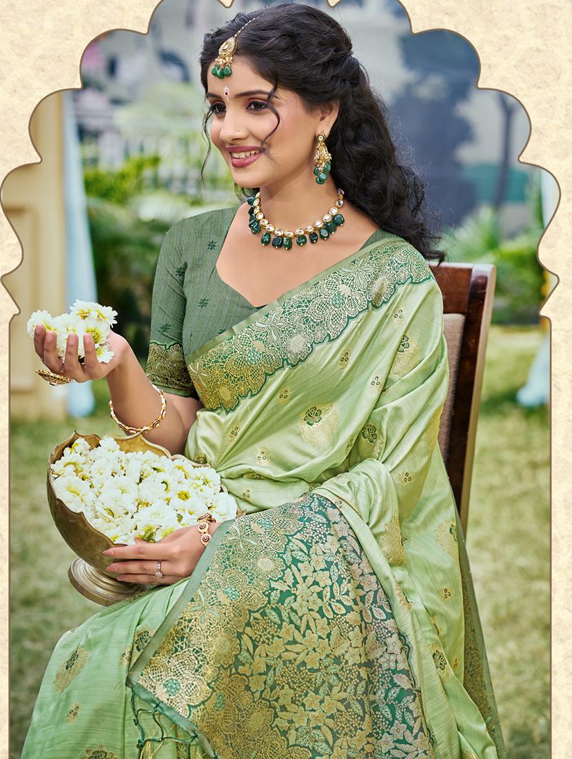 women self design banarasi saree with blouse - 21708971 - Standard Image - 1