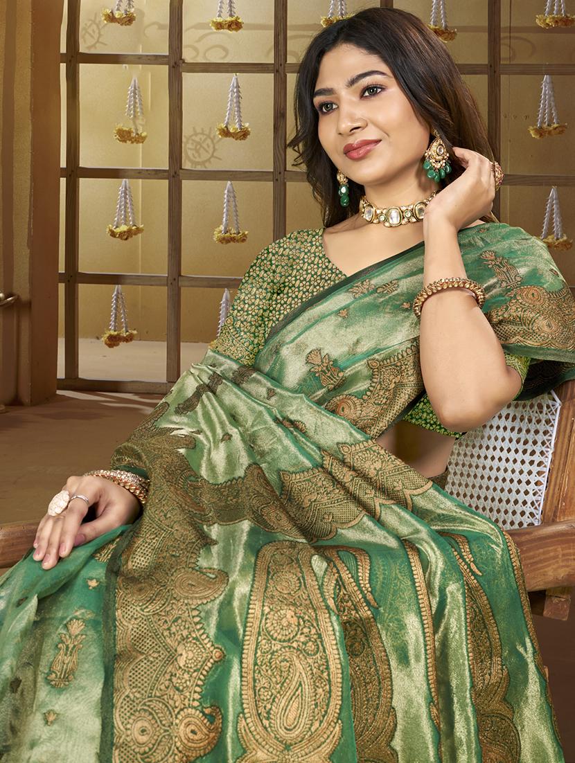 women self design banarasi saree with blouse - 21709011 - Standard Image - 1
