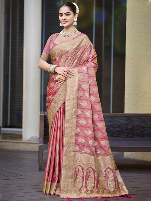 women self design banarasi saree with blouse - 21709015 - Standard Image - 0