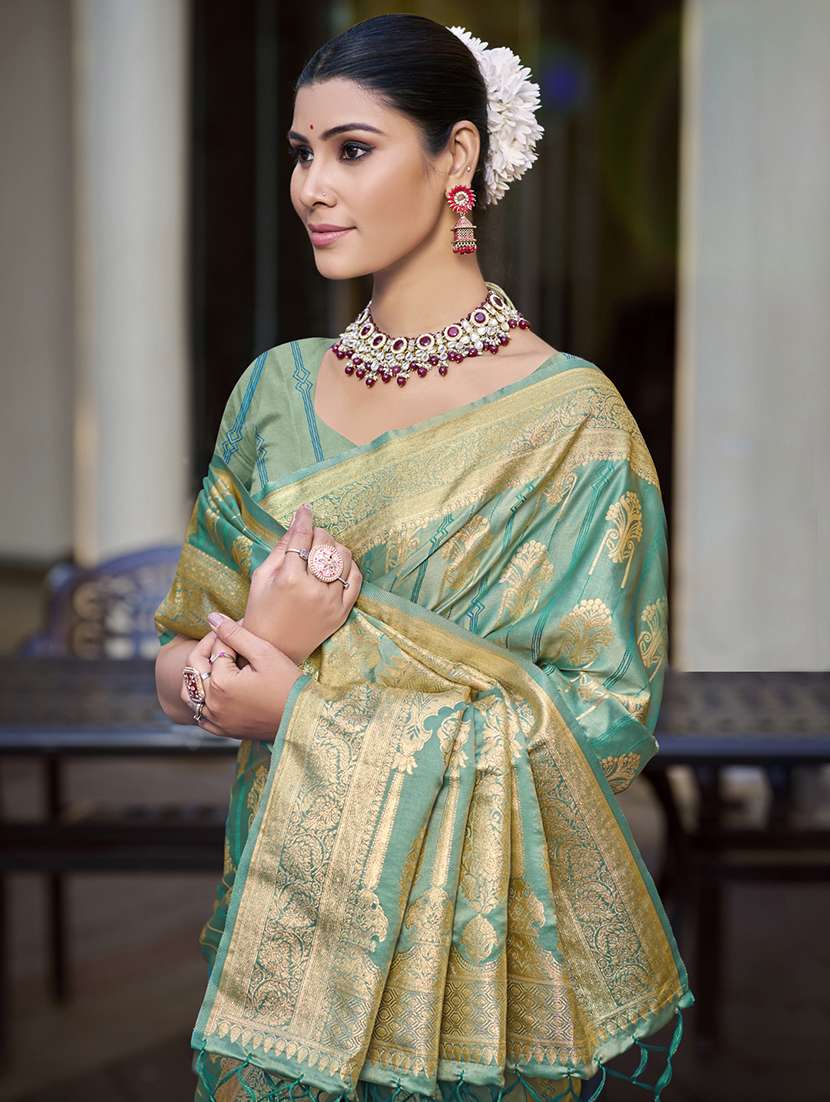 women self design banarasi saree with blouse - 21709020 -  Standard Image - 1