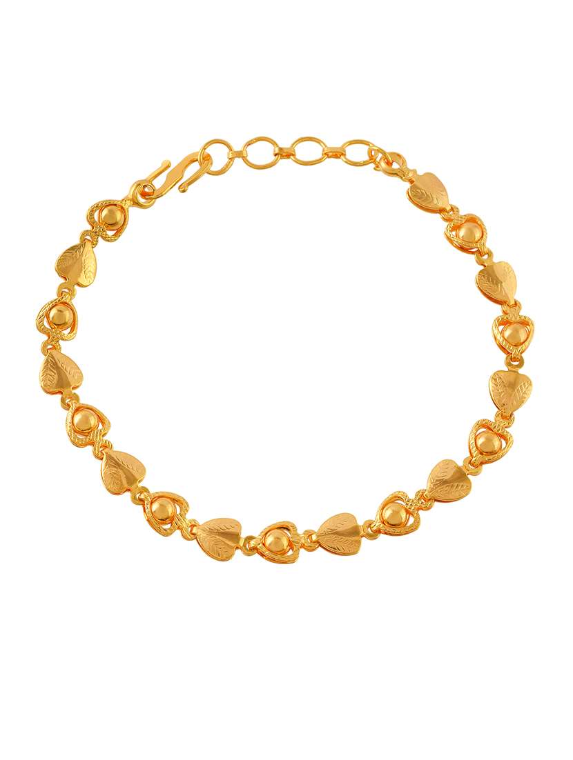 women gold plated links bracelet - 21709022 -  Standard Image - 1