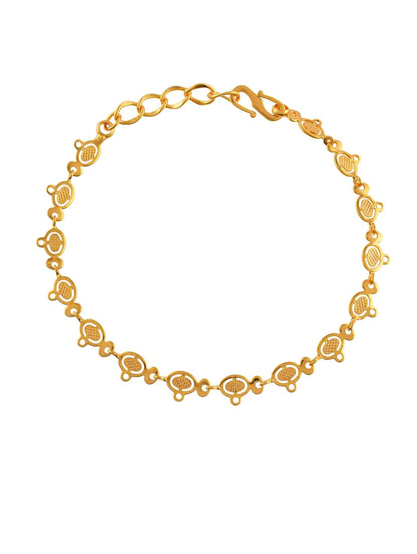women gold plated links bracelet - 21709023 -  Standard Image - 1