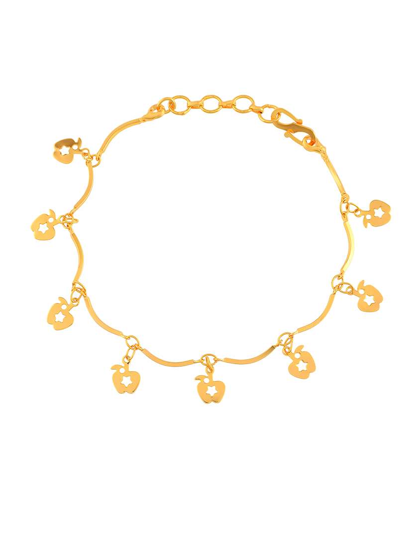 women gold plated links bracelet - 21709024 -  Standard Image - 1