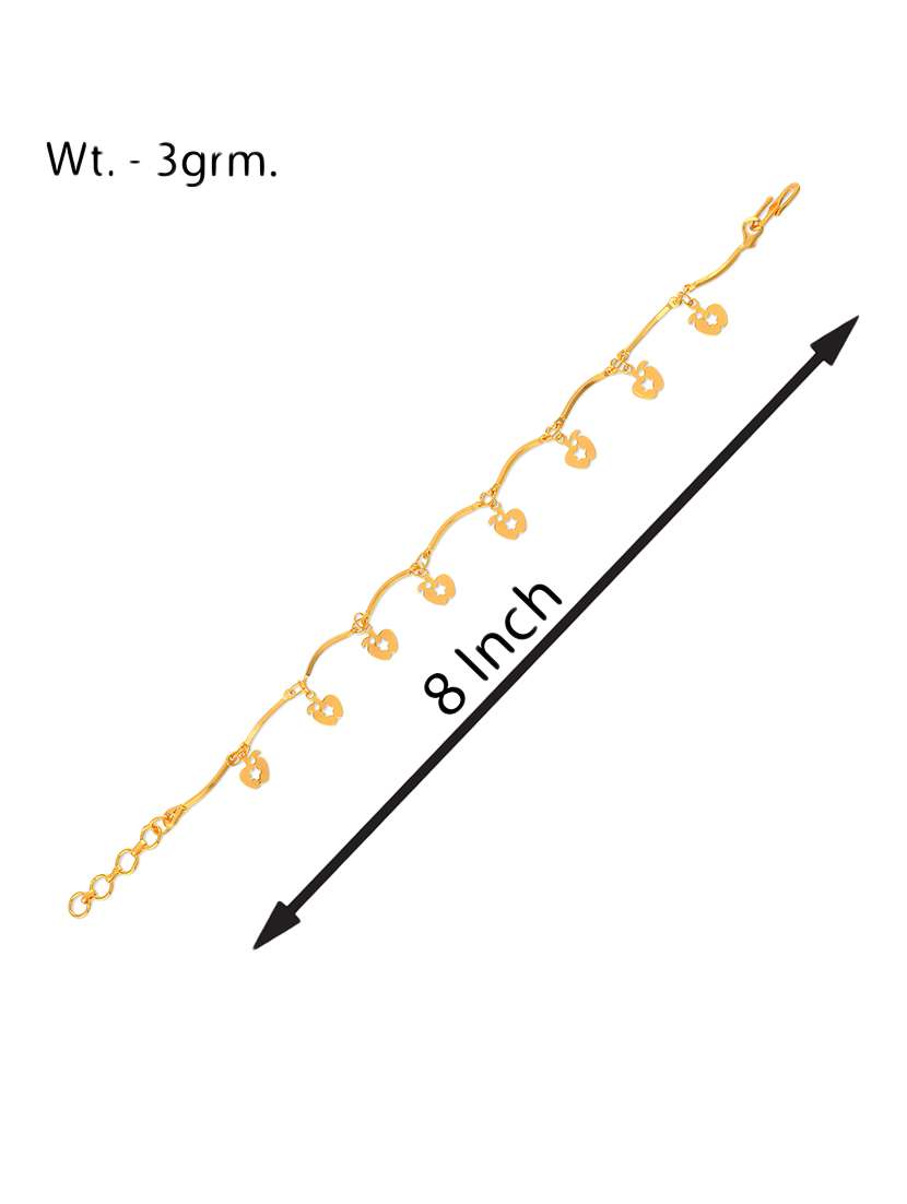 women gold plated links bracelet - 21709024 -  Standard Image - 4