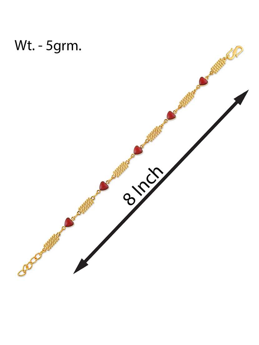 women gold plated links bracelet - 21709025 -  Standard Image - 4