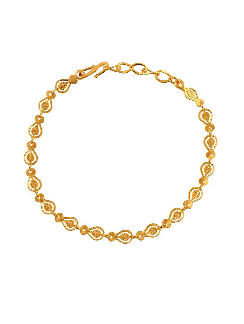 women gold plated links bracelet - 21709027 -  Standard Image - 1