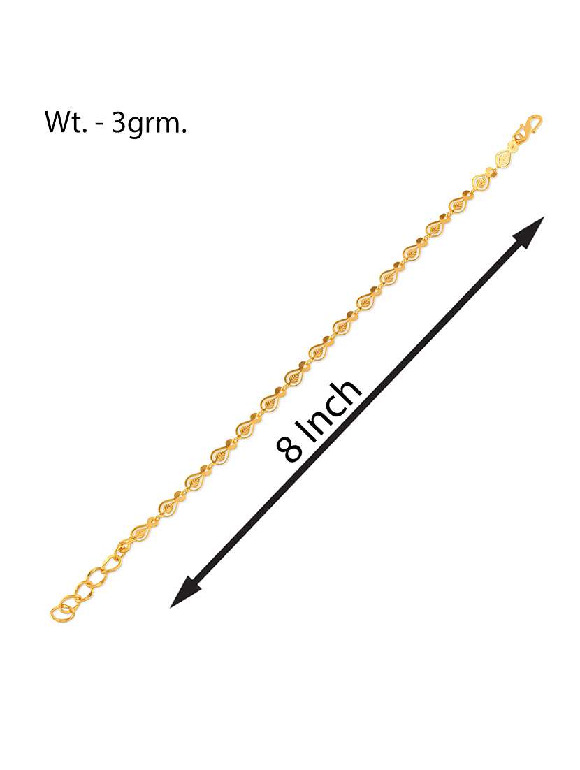 women gold plated links bracelet - 21709027 -  Standard Image - 4