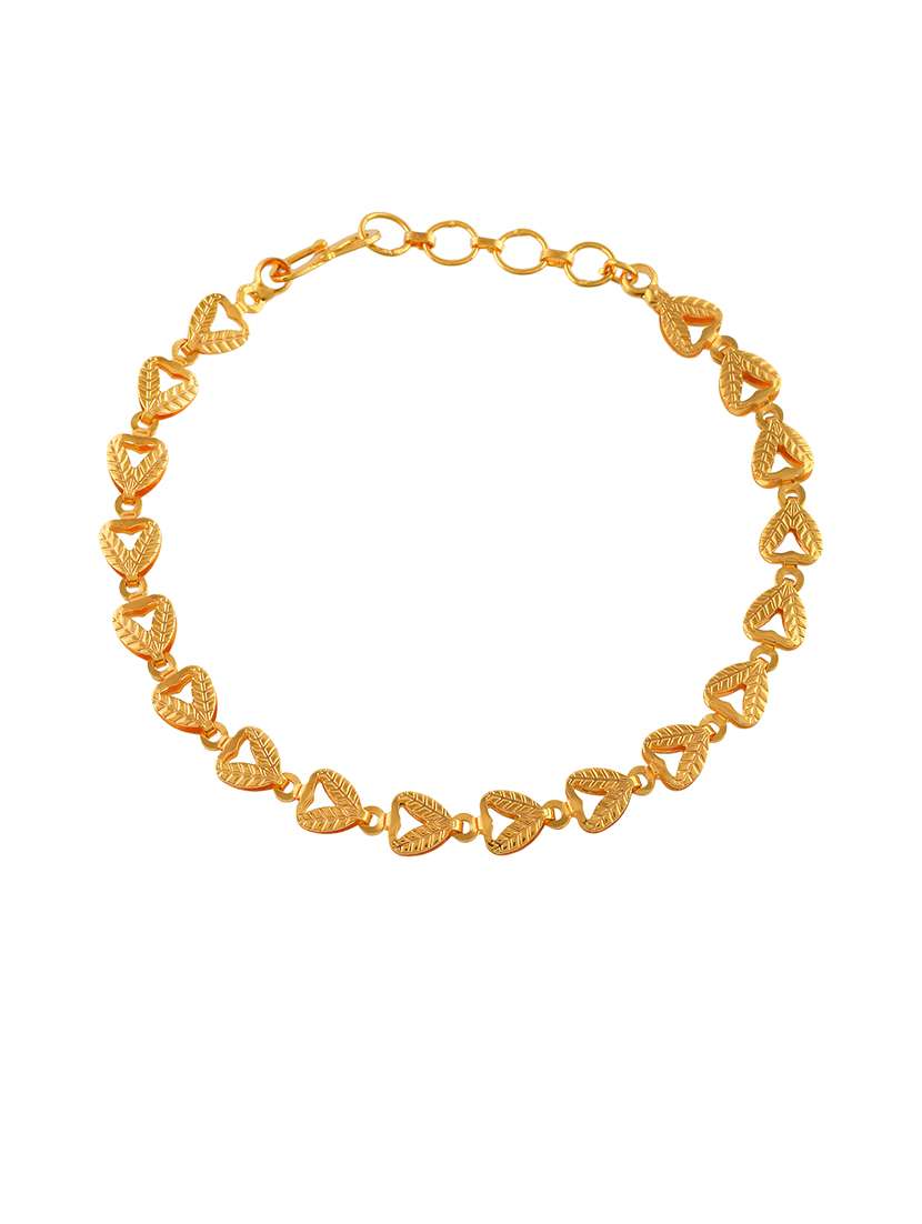 women gold plated links bracelet - 21709125 -  Standard Image - 1