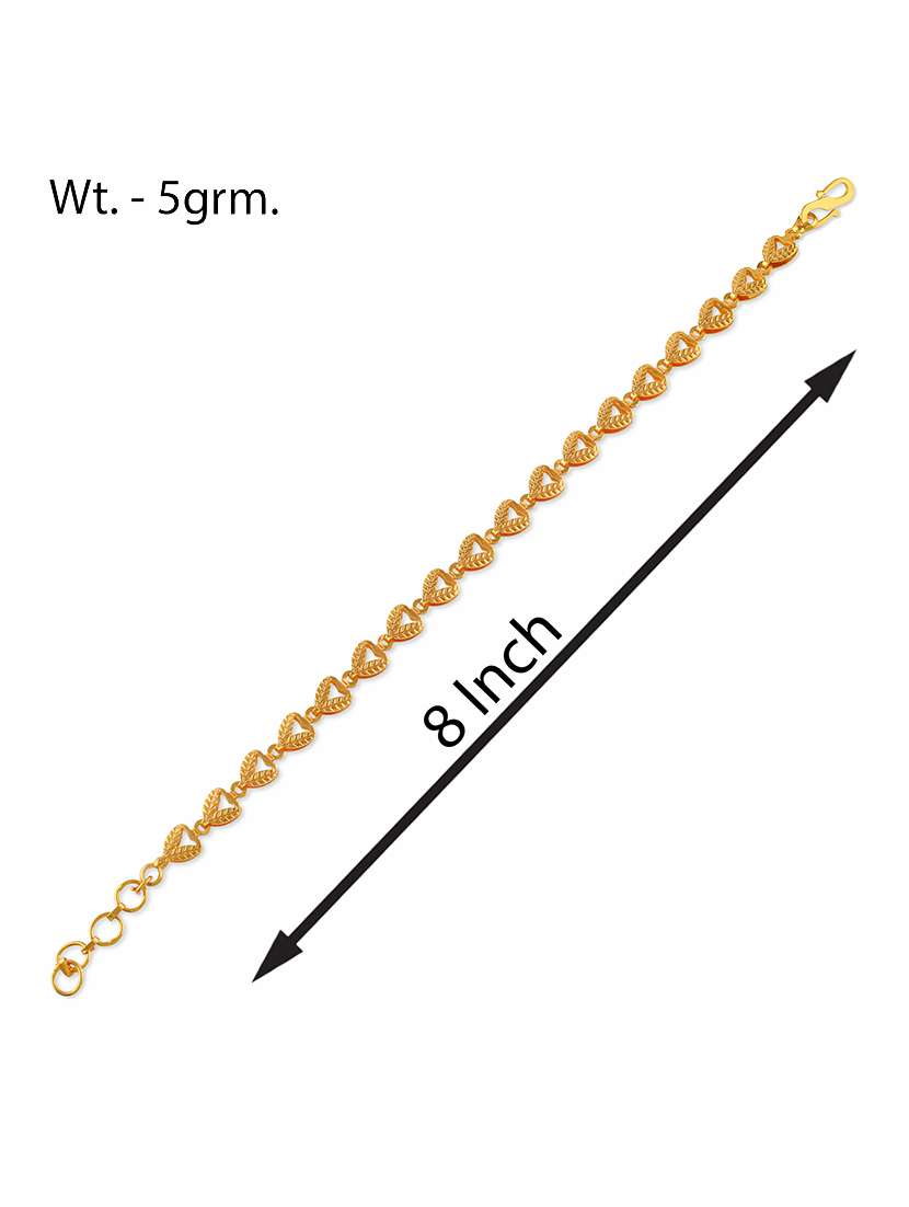 women gold plated links bracelet - 21709125 -  Standard Image - 4