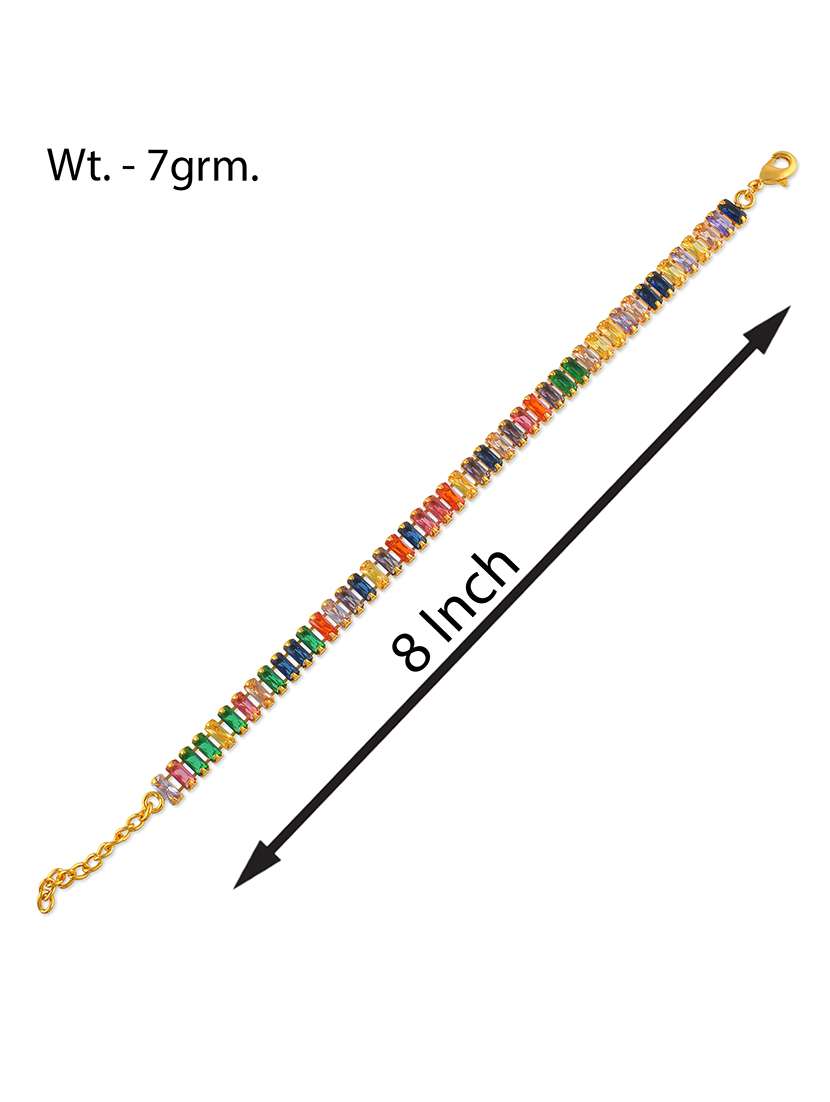 women gold-toned stones wraparound link bracelet - 21709135 -  Standard Image - 4