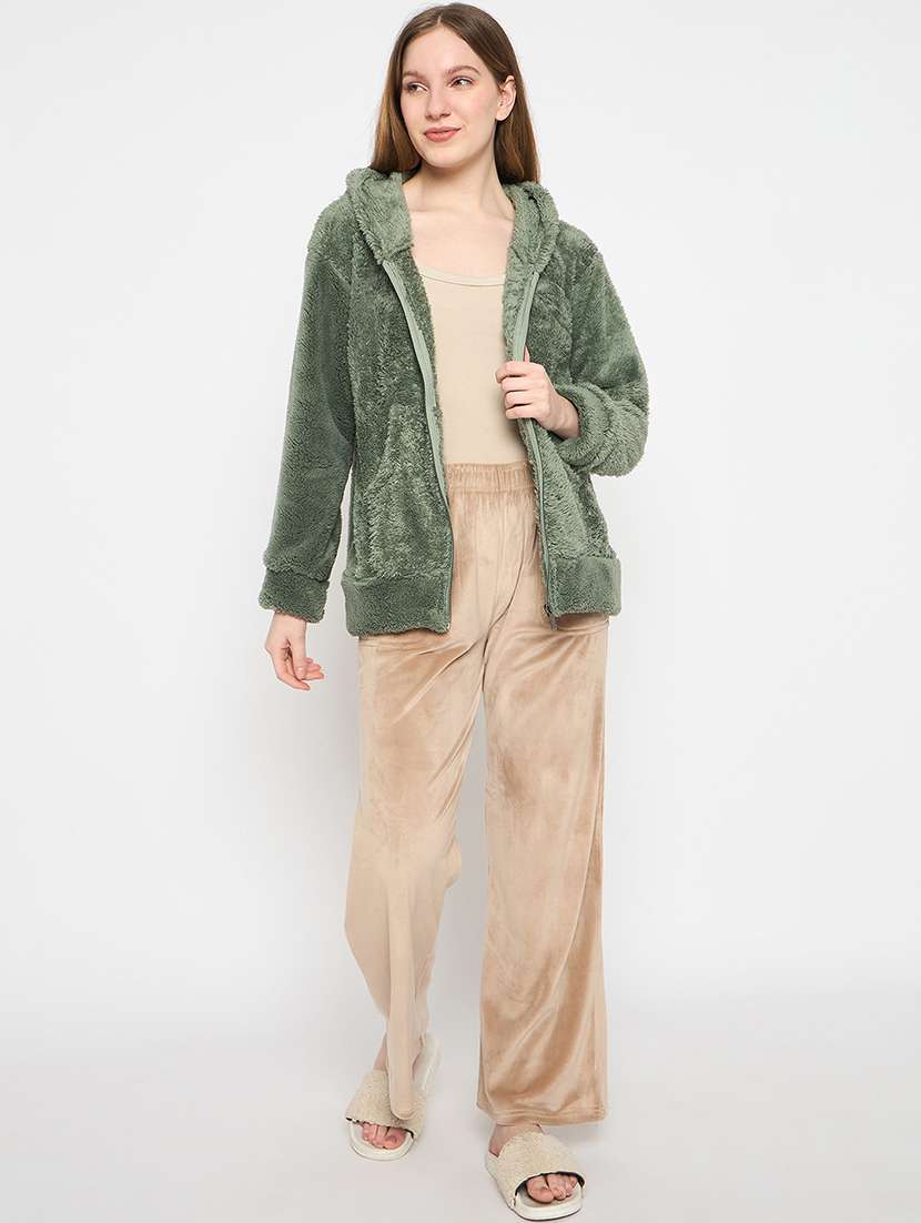 women long sleeves plain sweatshirt - 21709285 - Standard Image - 4