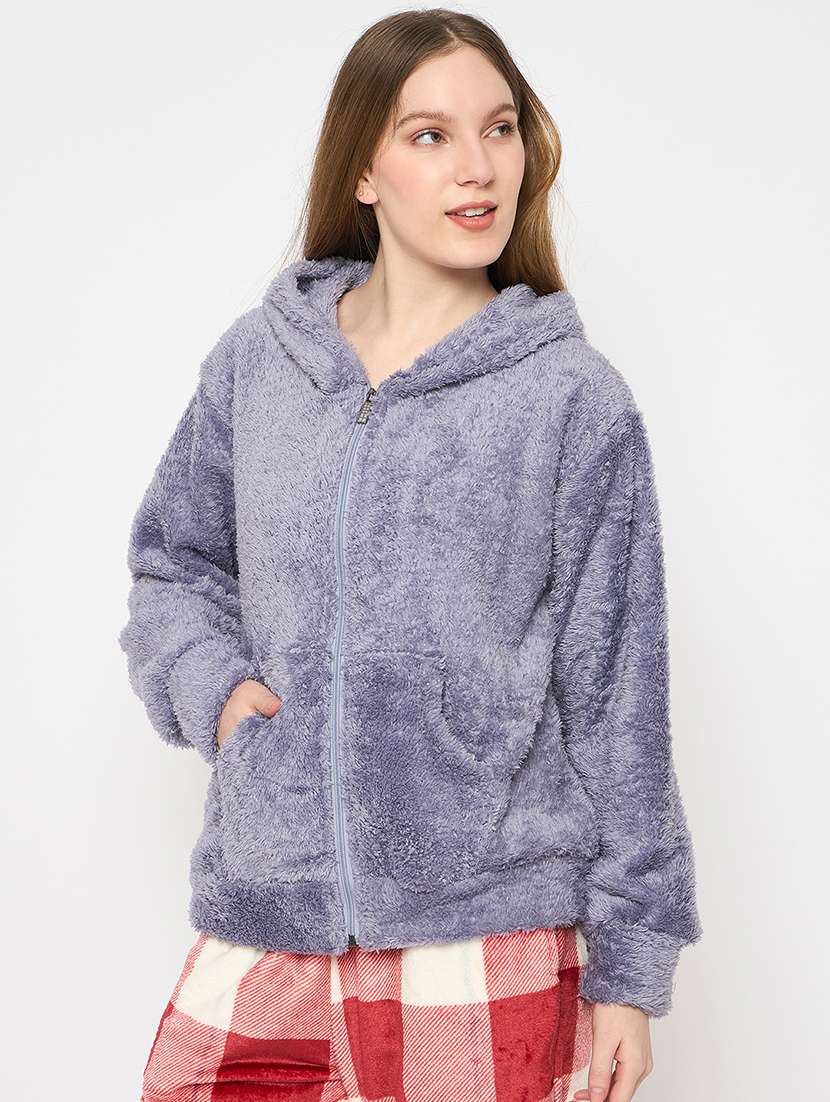 women long sleeves plain sweatshirt - 21709288 - Standard Image - 1