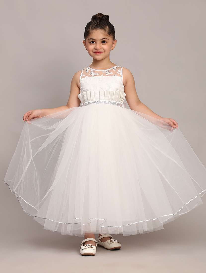 girls embellished sleeveless frock - 21709322 - Standard Image - 1