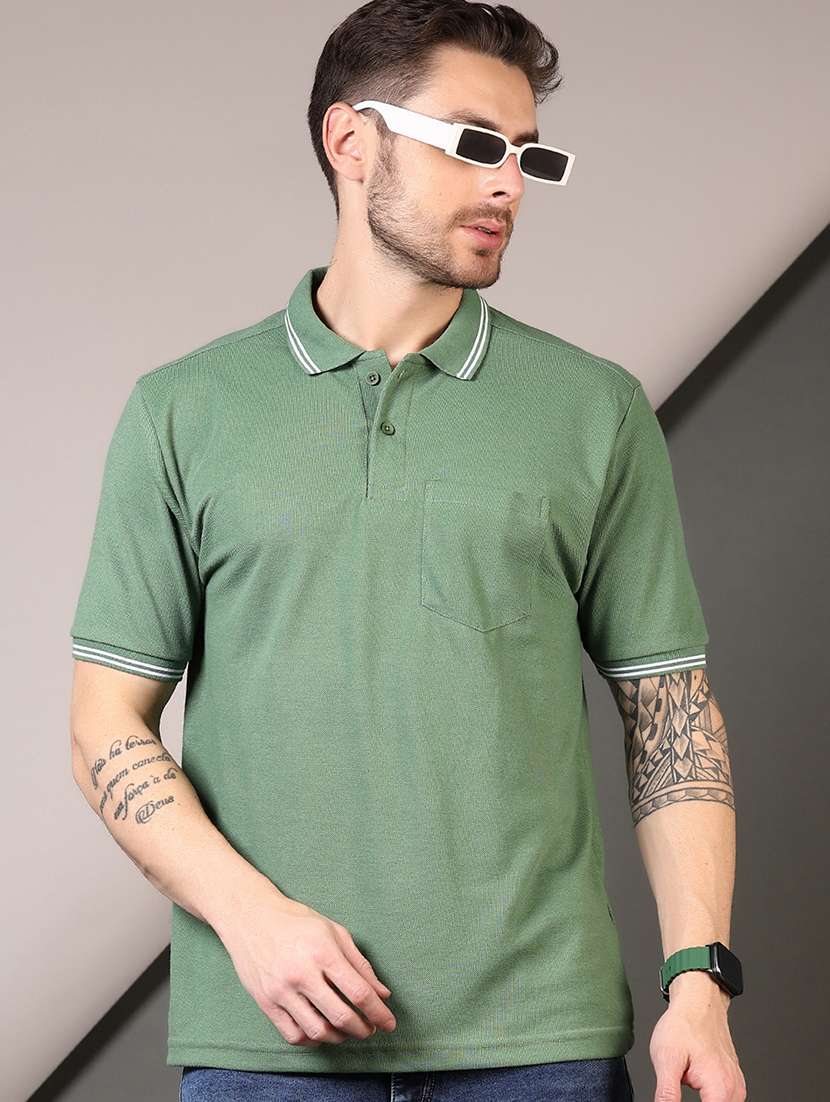 men short sleeves plain polo t-shirt - 21709613 -  Standard Image - 1