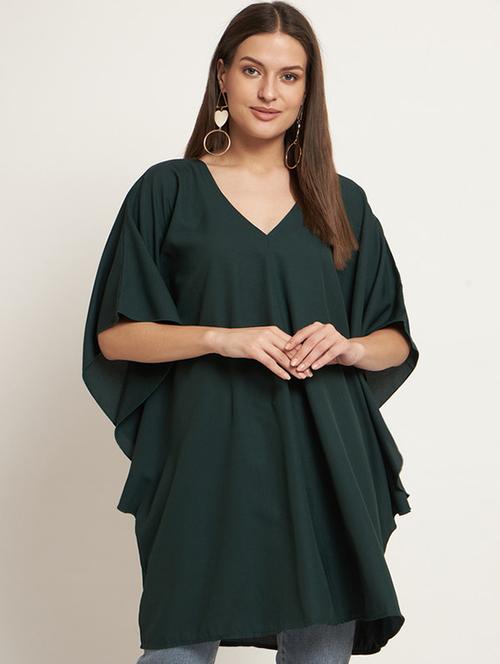 green polyester gown dress - 21709713 - Standard Image - 0