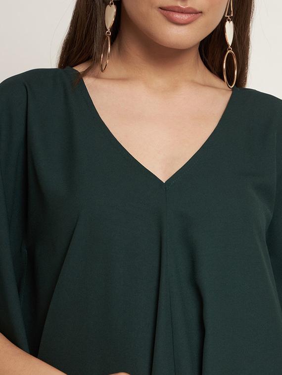 green polyester gown dress - 21709713 - Standard Image - 4