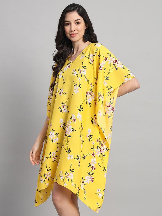 women printed relaxed fit kaftan dress - 21709741 - Standard Image - 1