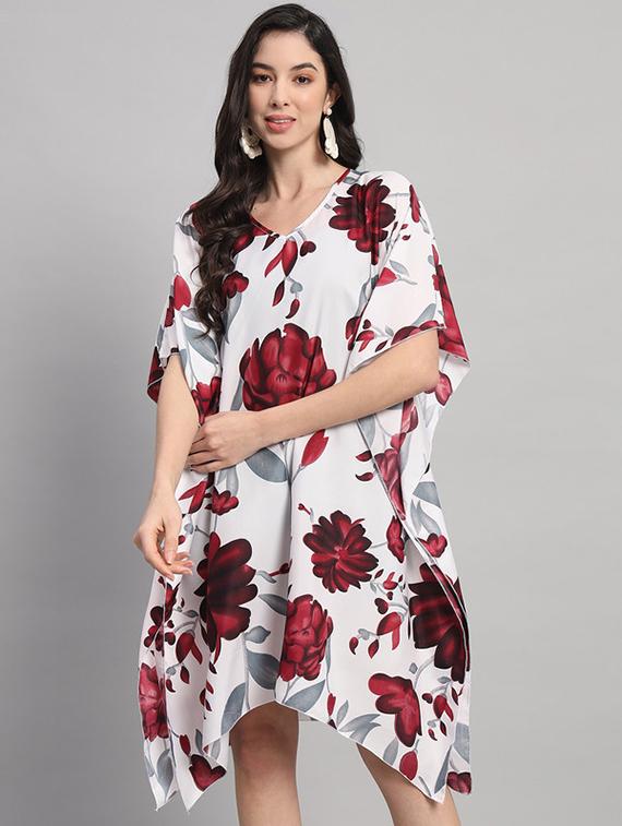 women printed relaxed fit kaftan dress - 21709742 -  Zoom Image - 0