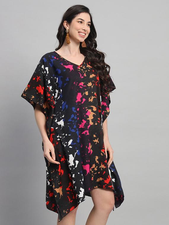 women printed relaxed fit kaftan dress - 21709749 -  Standard Image - 1